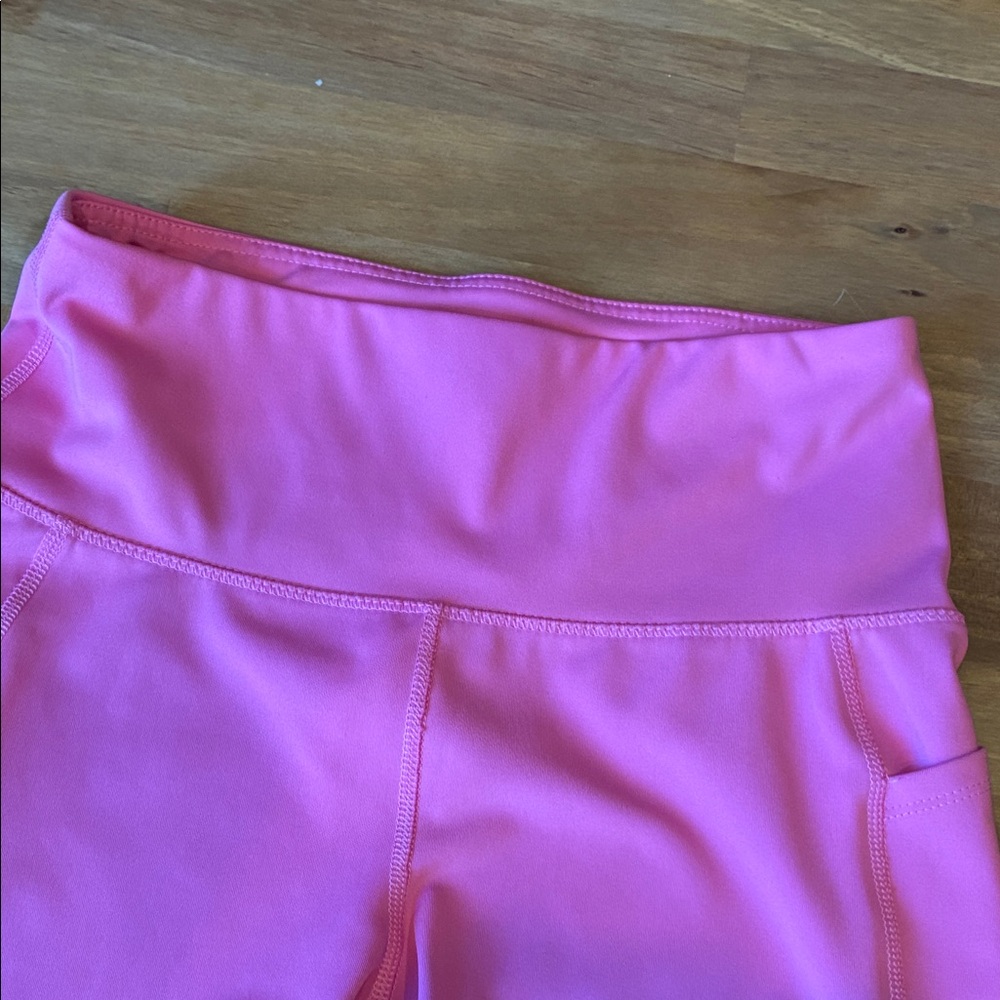 Daisy Fuentes High Waist Pink Athletic Shorts
